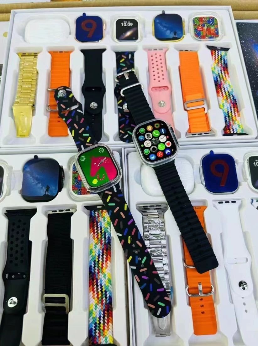 2 Smart Watch + 1 AirPods Pro + 7 Bracelets