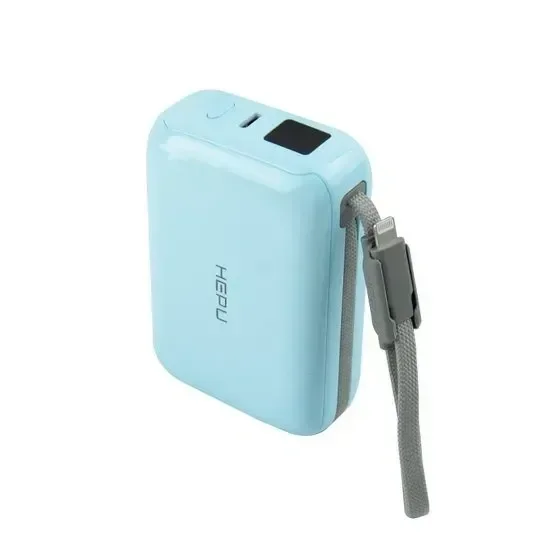 Batterie externe HEPU HP-A26 40 000 mAh 22,5 W avec câble Lightning rétractable