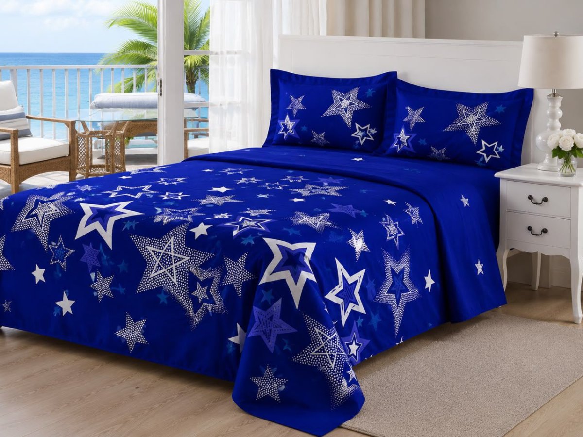Draps 3 places et 2 oreillers