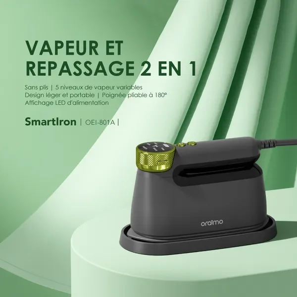 Oraimo SmartIron 1740W Fer à repasser électrique portable