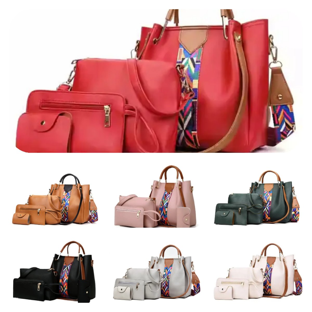 Sac à main 4 pièces pour femme