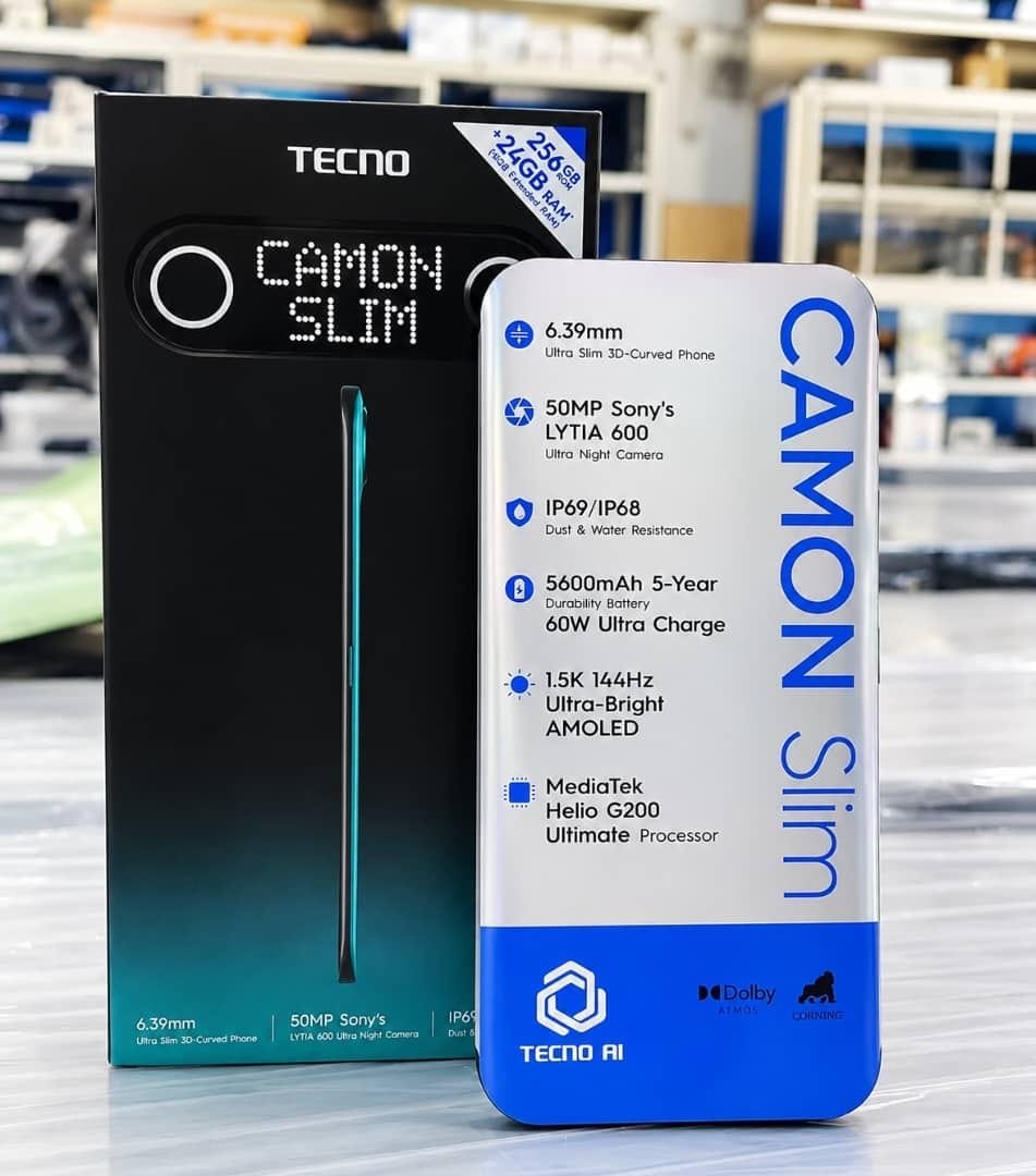 Carton original TECNO CAMON Slim 256 Go