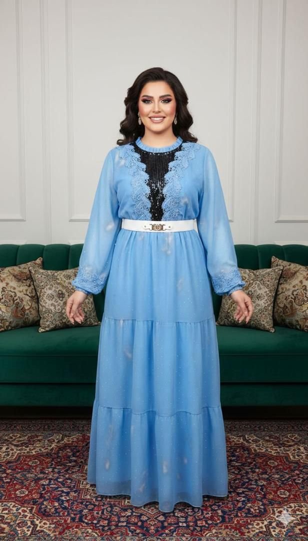 Robe turquoise coton 💯
