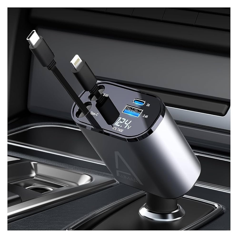 🚗✨ Transformez votre voiture en un espace haut de gamme ! Charge rapide, lumière d’ambiance étoilée, design élégant… Ce chargeur multifonction est l’accessoire indispensable pour vos trajets. 🔌 3 câbles intégrés (Type-C, iPhone, Micro USB)