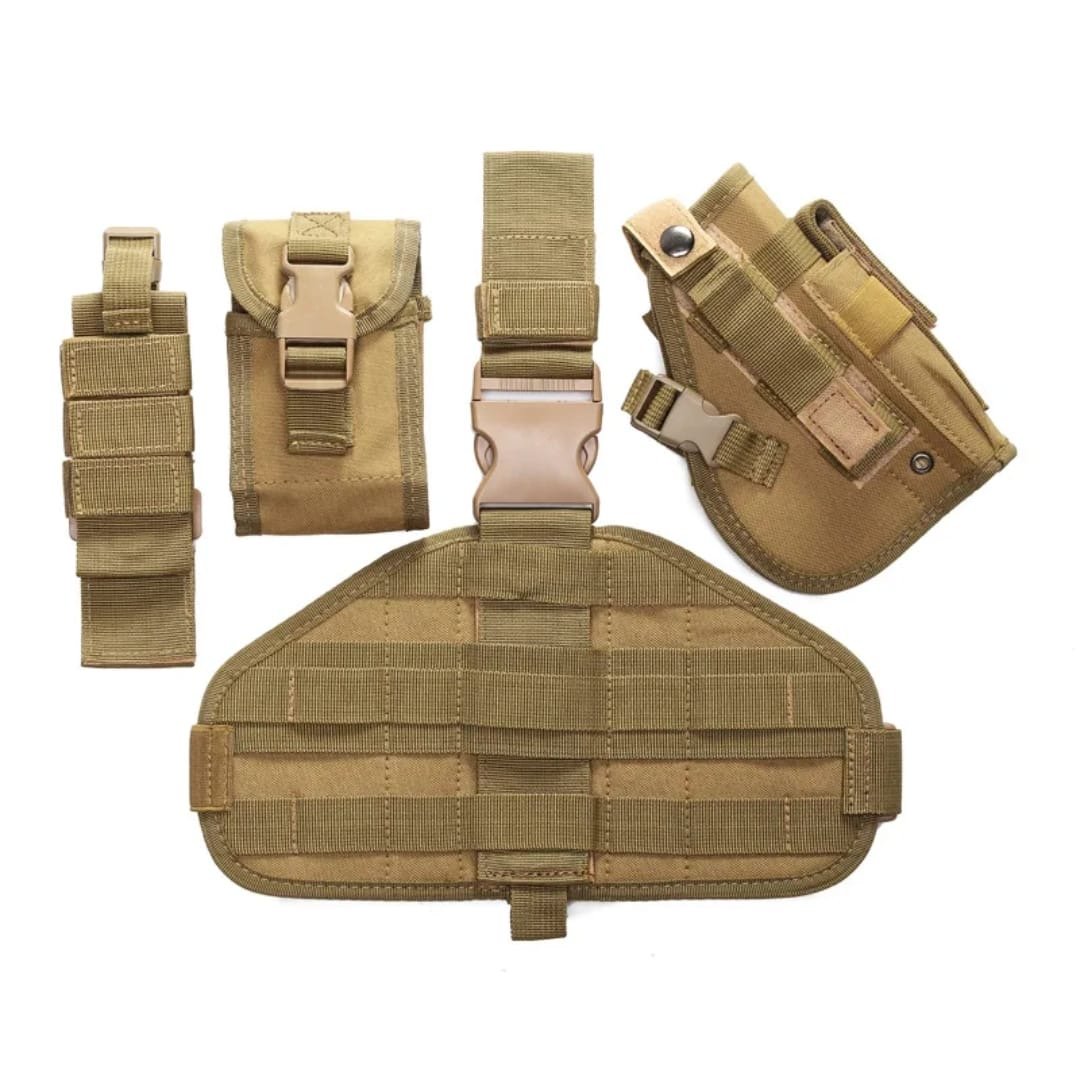 Holster de Cuisse Tactique – Porte-Équipement Sécurisé & Ajustable