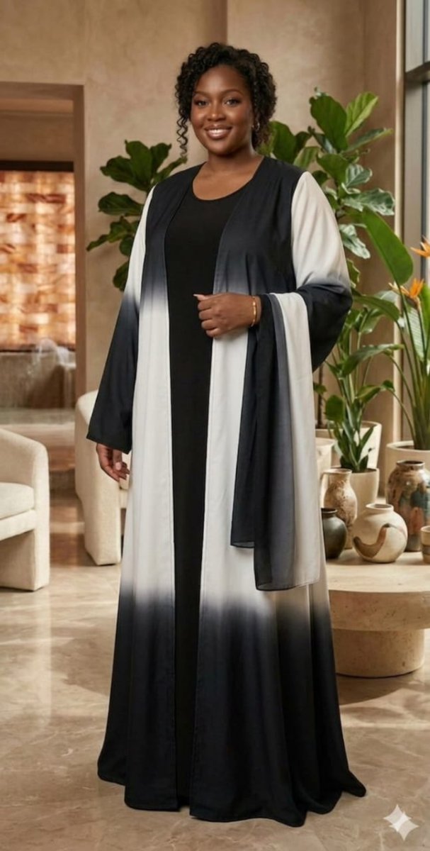 Nouvel arrivage des jolies robes-hijabs 2 pièces