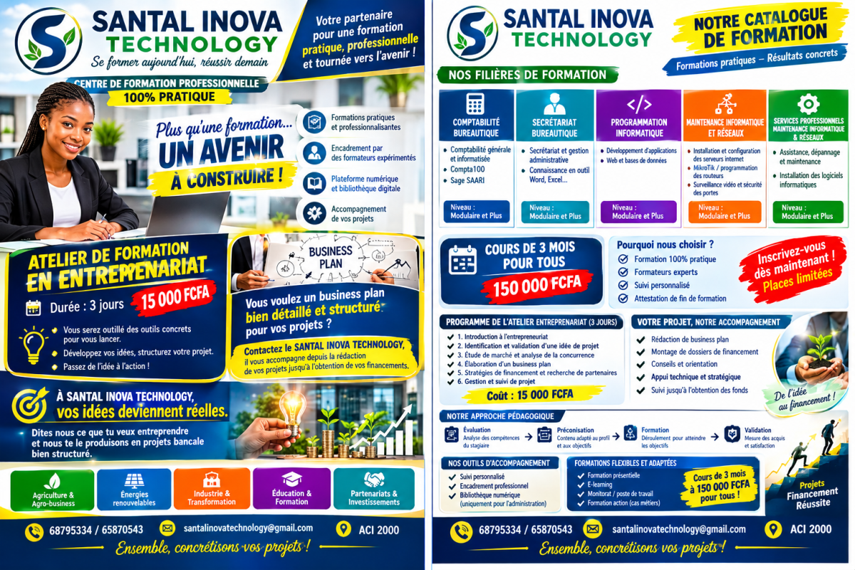 Formation professionnelle en informatique
