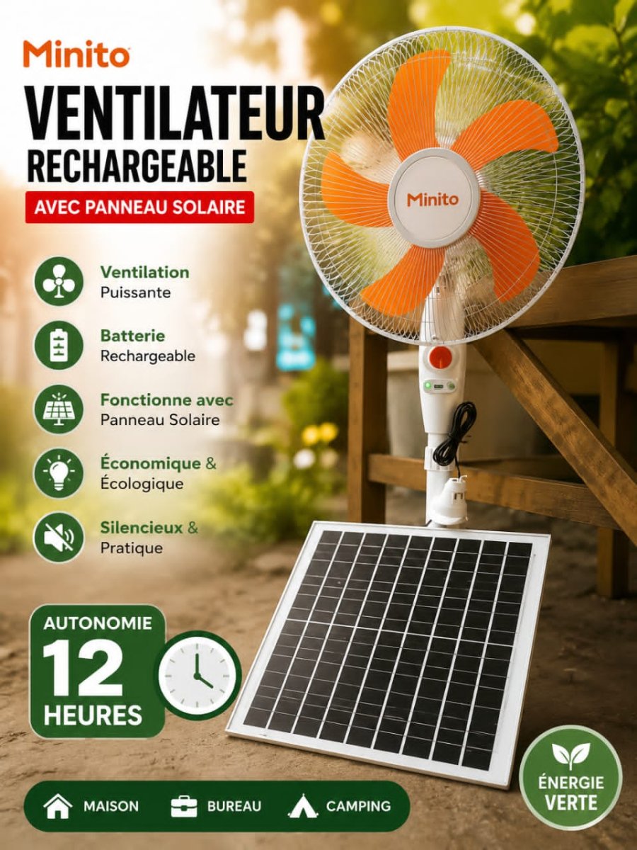 Ventilateur Minito rechargeable