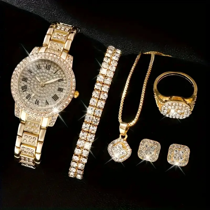 Chaine+Montre+bracelet+boucles+bague