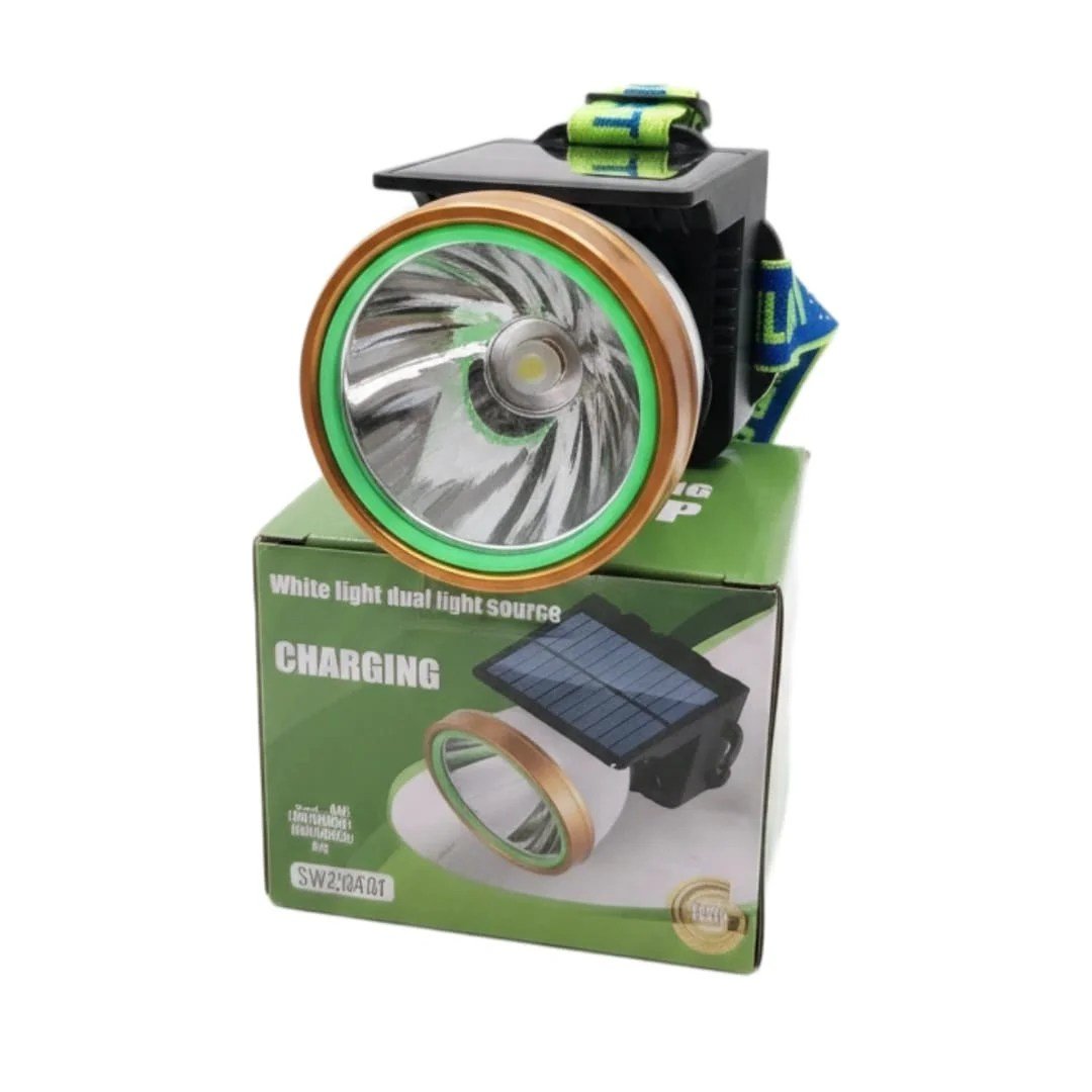‎🔦☀️ Lampe Frontale Rechargeable Solaire XSH.JN JN-833 – Éclairez vos nuits en toute liberté !