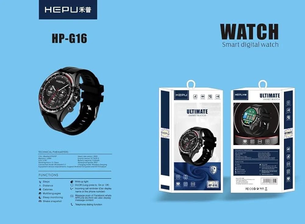 ⌚ Smart Watch HEPU G16