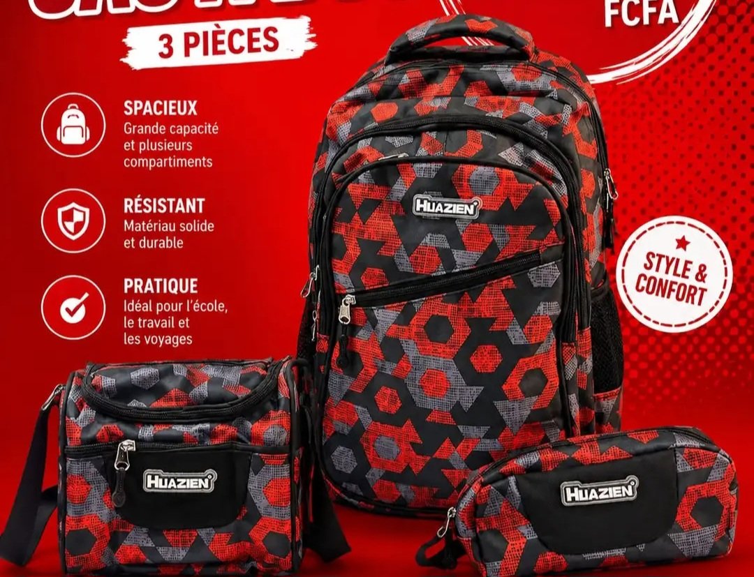 SAC À DOS 3 PIECES