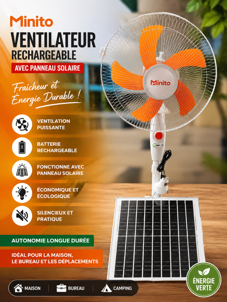 Ventilateur Minito rechargeable