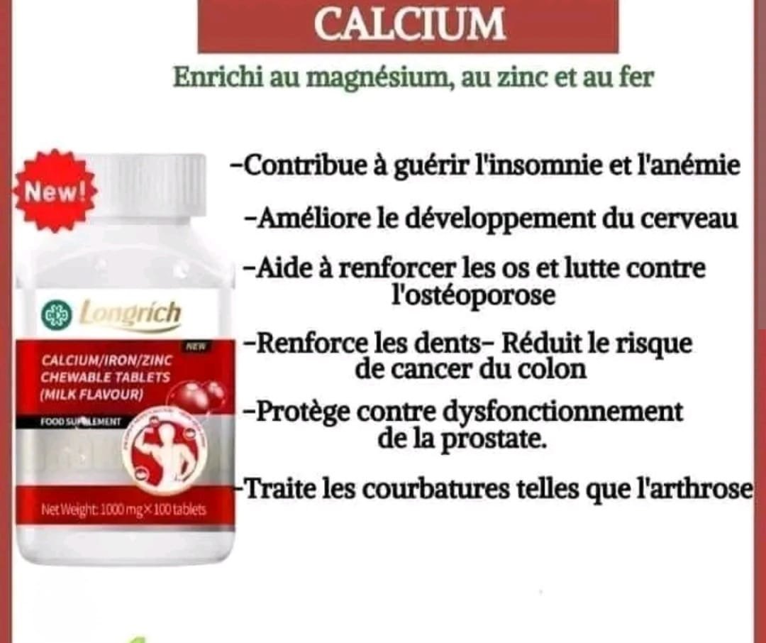 Calcium longrich 💯 naturel