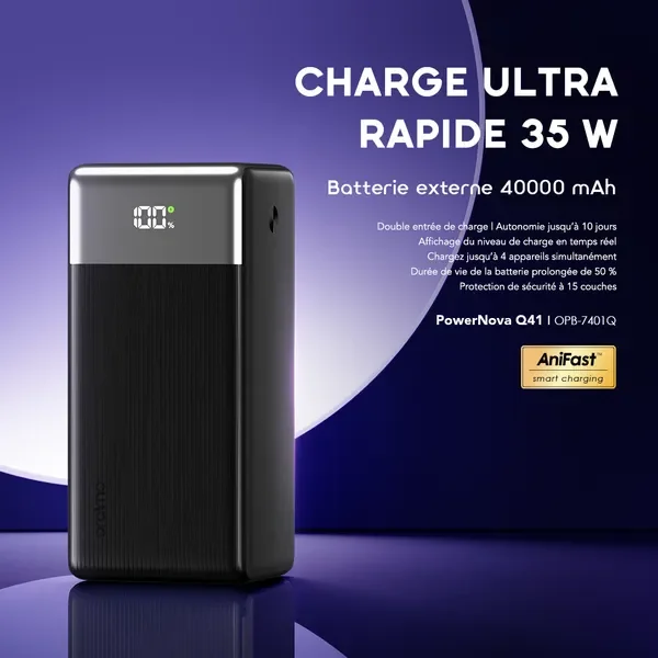 Oraimo PowerJet 501 Batterie externe durable et sécurisée