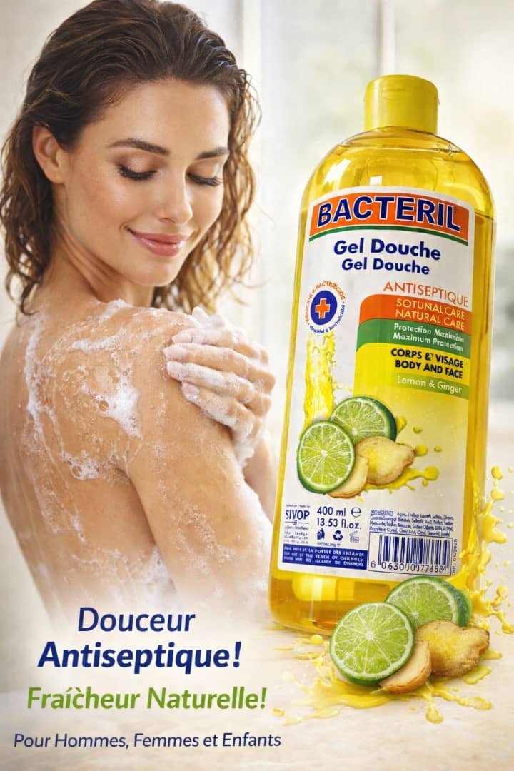 GEL douche bacteril antiseptique