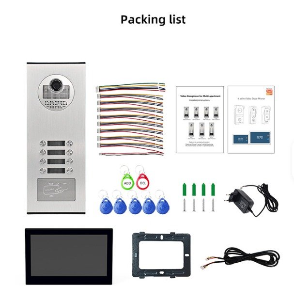 Visiophone filiaire immeuble (multi appartements)