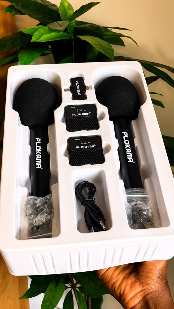KIT DE 2 MICROPHONES SANS FIL PLAMA WM - 60