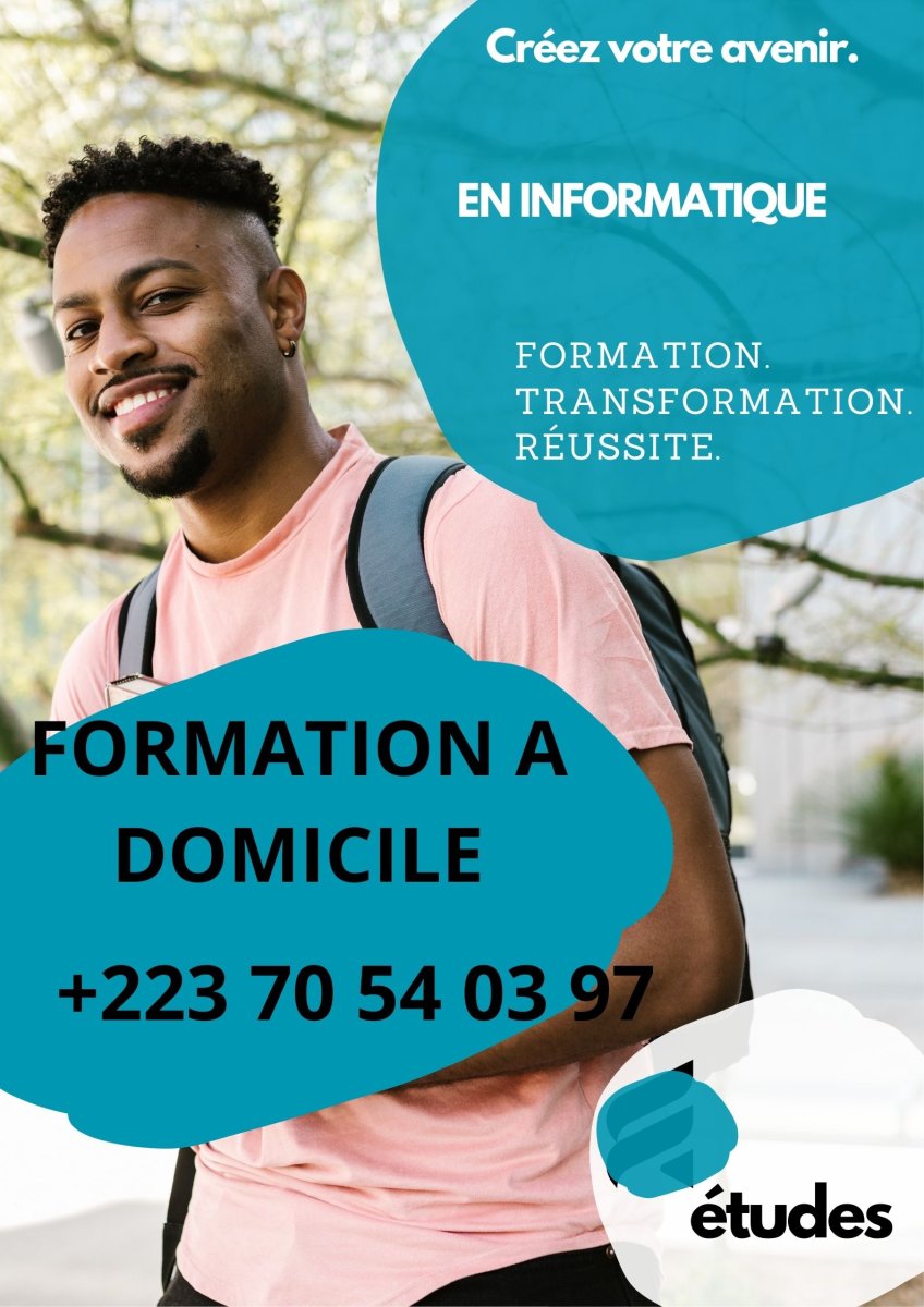 Formation en informatique à Domicile Bamako