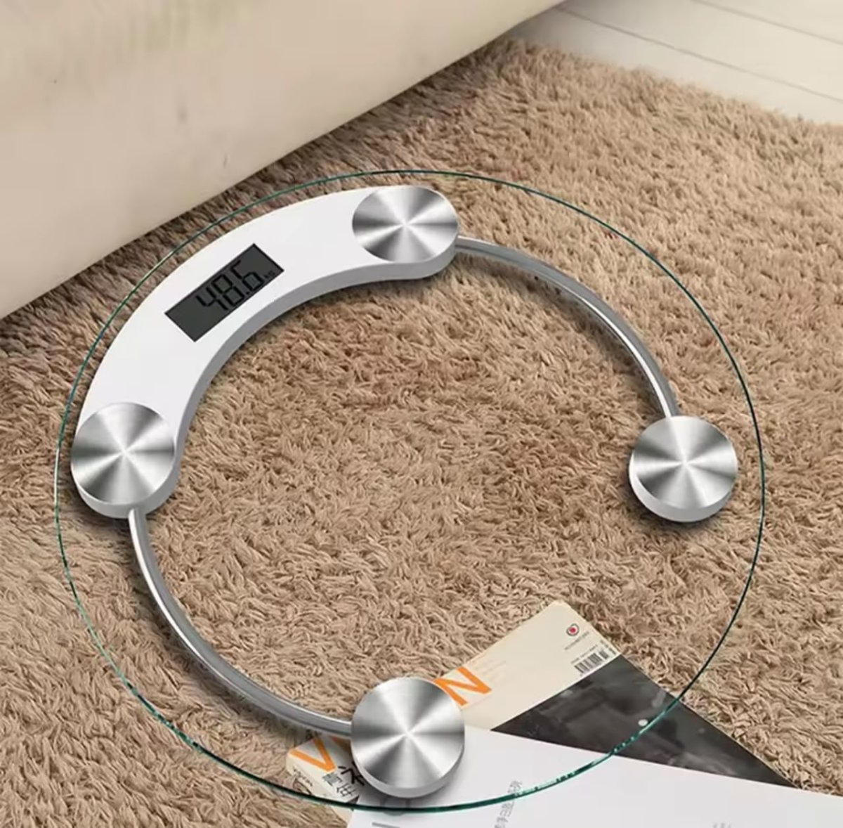Balance électronique en vitre pour la prise du poids