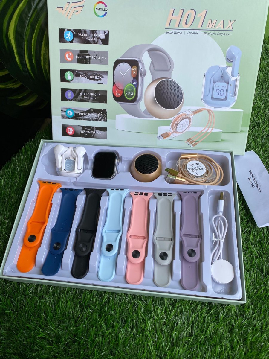 🎁🔥 BOX MONTRE CONNECTÉE HO1 MAX – LE PACK COMPLET POUR UN STYLE CONNECTÉ ! ⌚🎧🔊