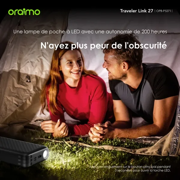 Oraimo Traveler Link 27 27000mAh 12W Power Bank