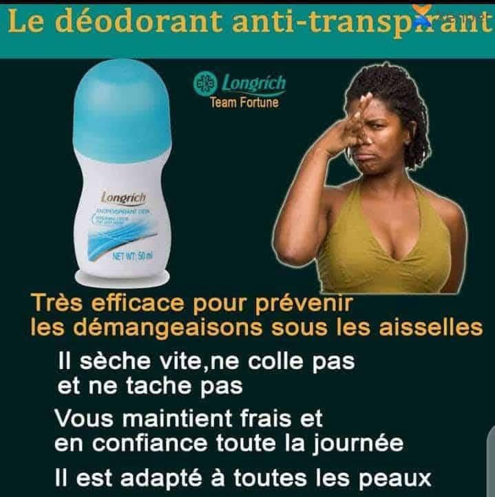 Déodorant anti transpirant