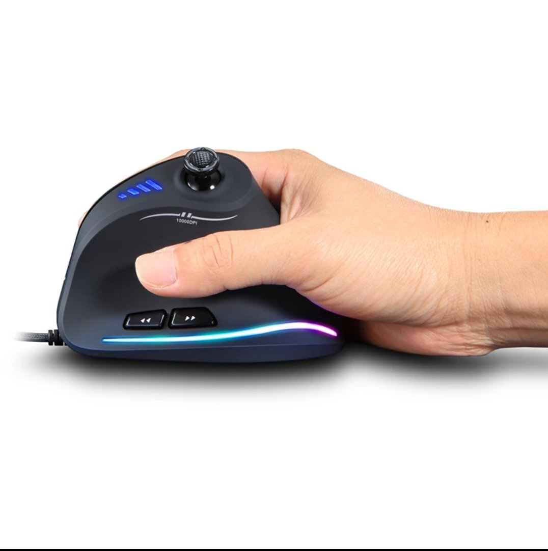 Souris filaire gaming verticale avec analogue