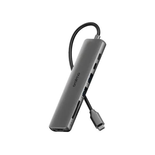 oraimo PowerTrans Hub USB-C 7 en 1 Adaptateur multifonctionnel Station d'accueil