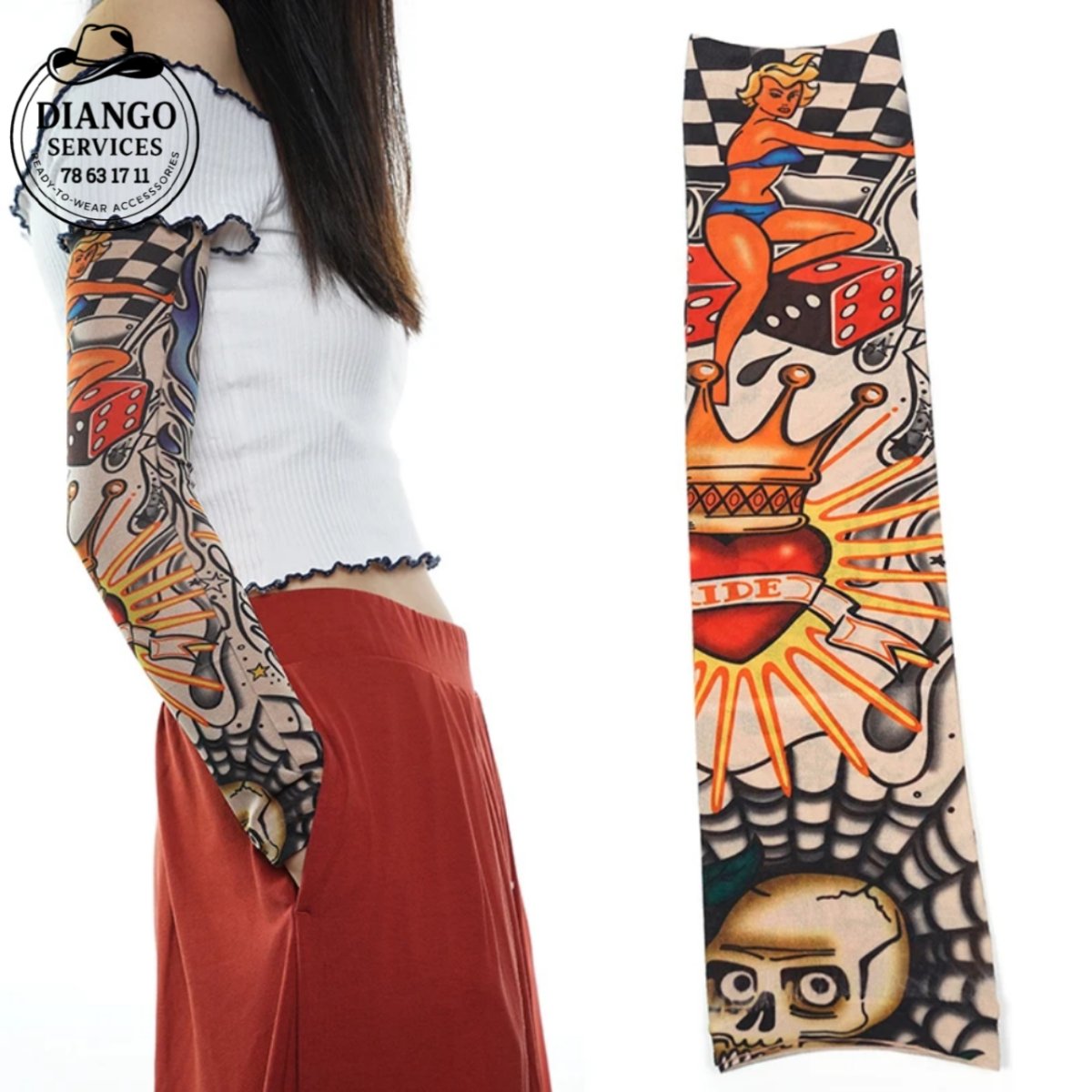 Manche bras extensible (tatouer)