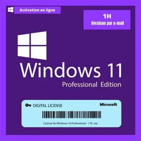 Licence numérique Windows 11 autentique