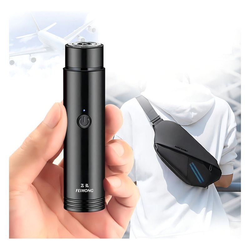 🔌 Mini Rasoir Électrique Portable ⚡ Rechargeable – Compact – Facile.