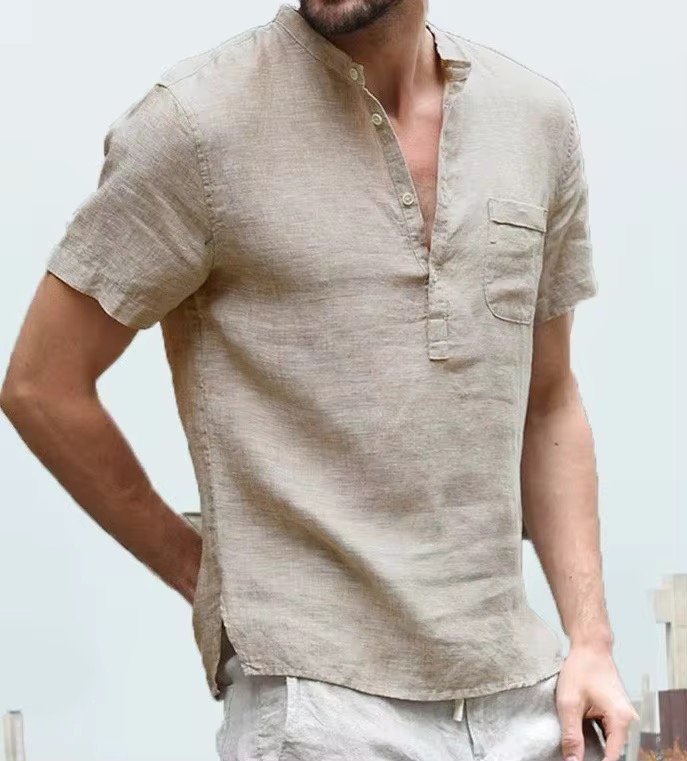 Chemise en manche courte lin