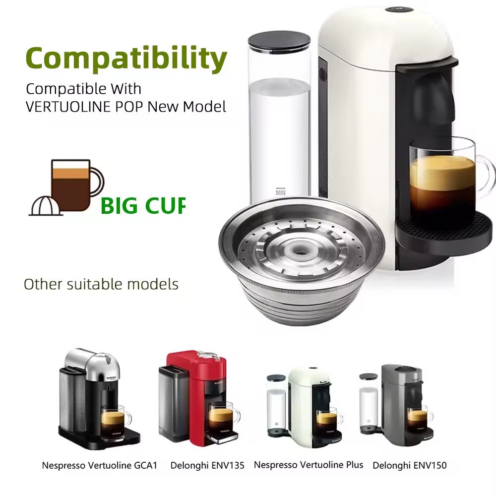 Capsules réutilisables nespresso et vertuo