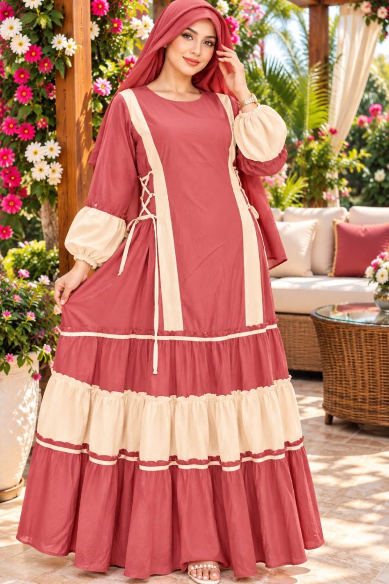 ROBE HIJAB PREMIUM AVEC FOULARD