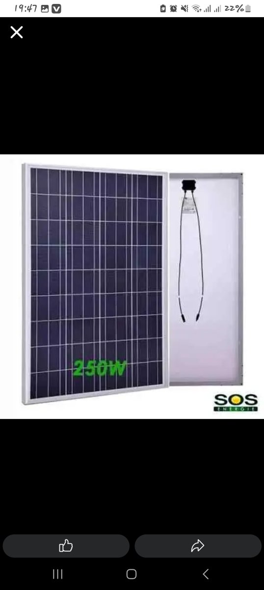 Panneau solaire 250w