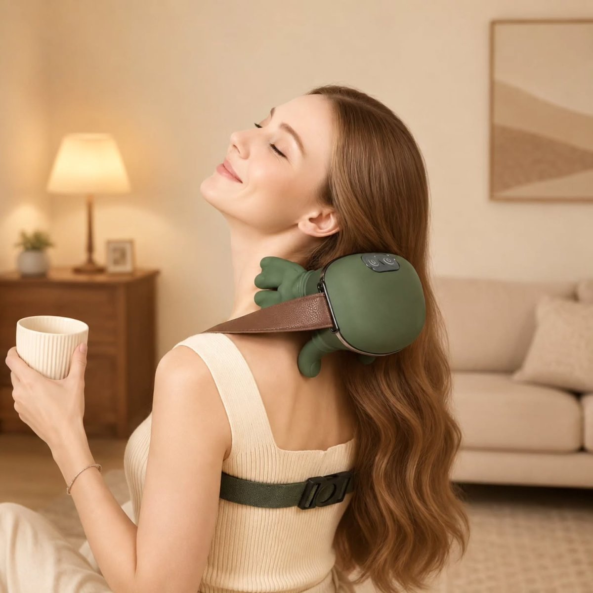 💆‍♂️🔥 MASSEUR SHIATSU 4D CHAUFFANT – VOTRE MOMENT DE DÉTENTE À LA MAISON ! 💆‍♀️✨