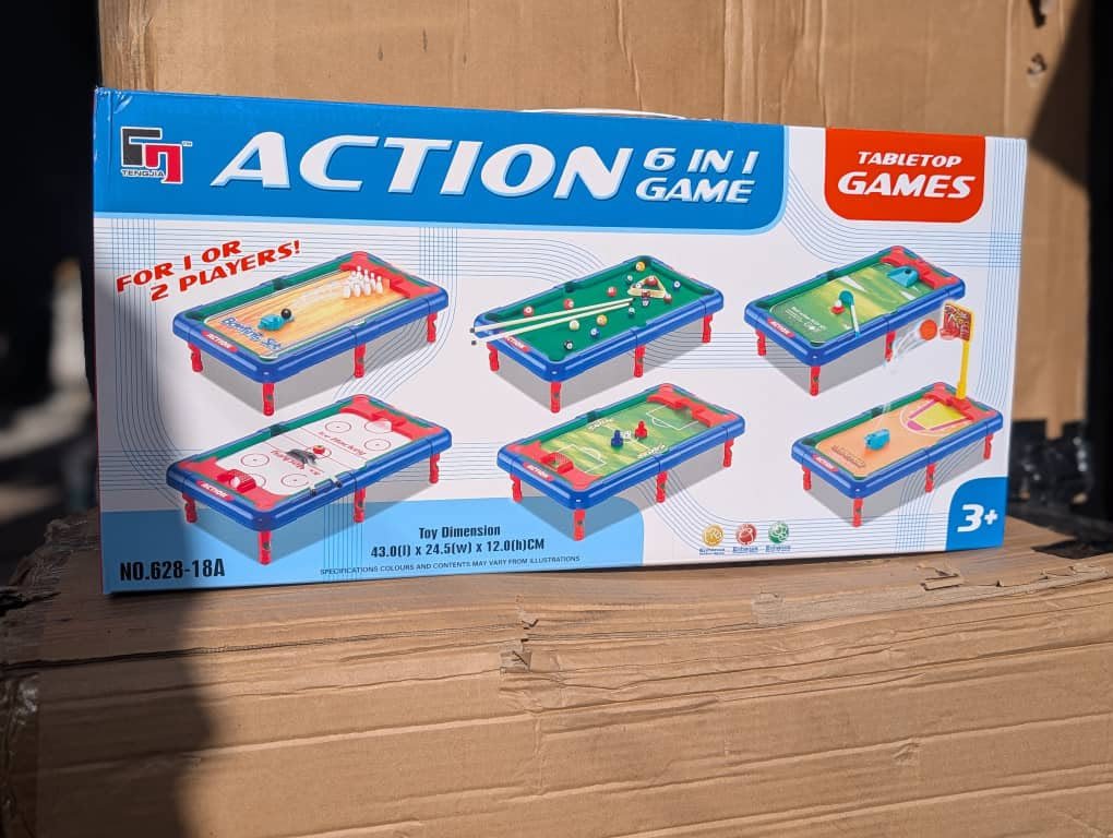 🎮🔥 TABLE DE JEUX 6-EN-1 – GRAND MODÈLE 🔥🎮