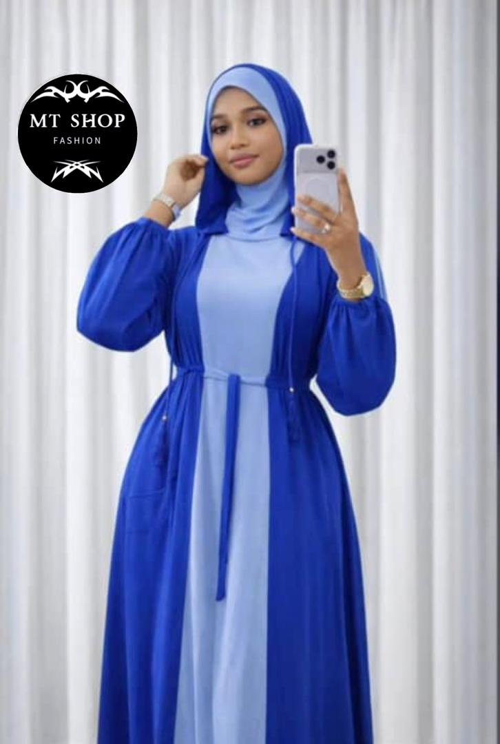 Robe turquoise coton jazz