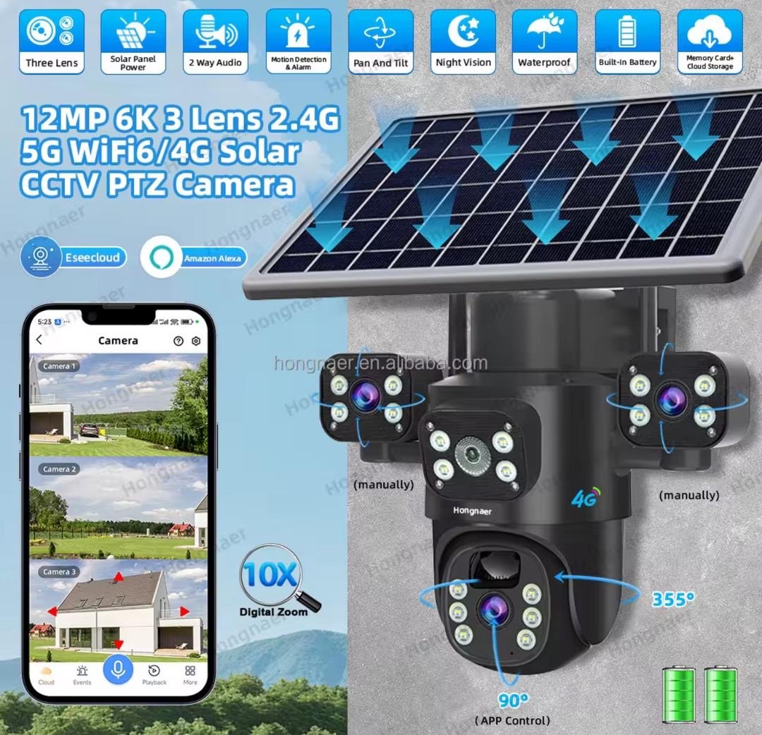 Caméra de surveillance solaire