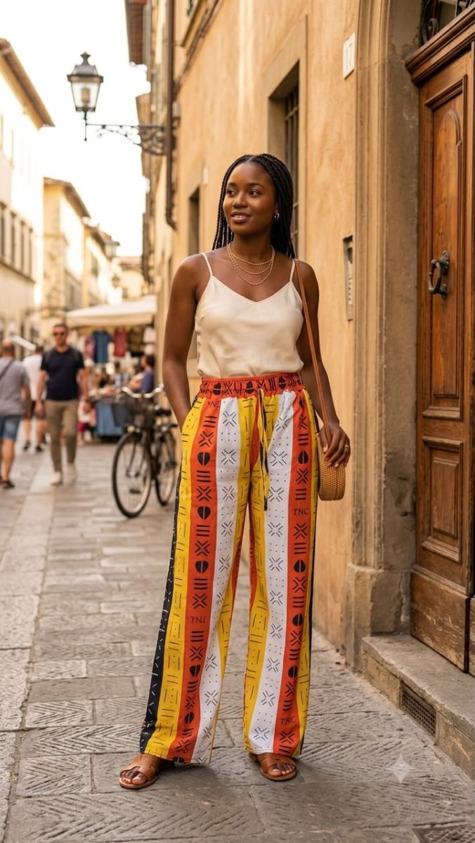 Pantalon bas large