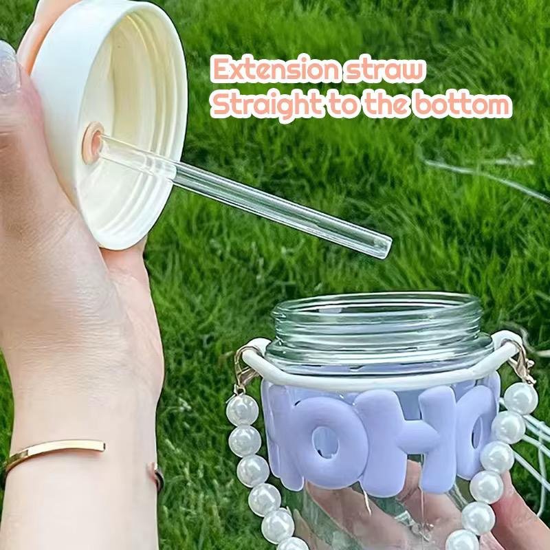 Gourde en verre portable
