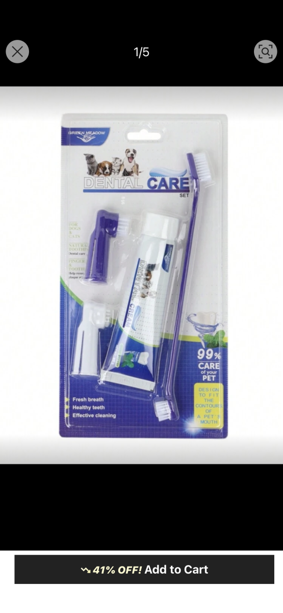 Brosse a dents chien et chats