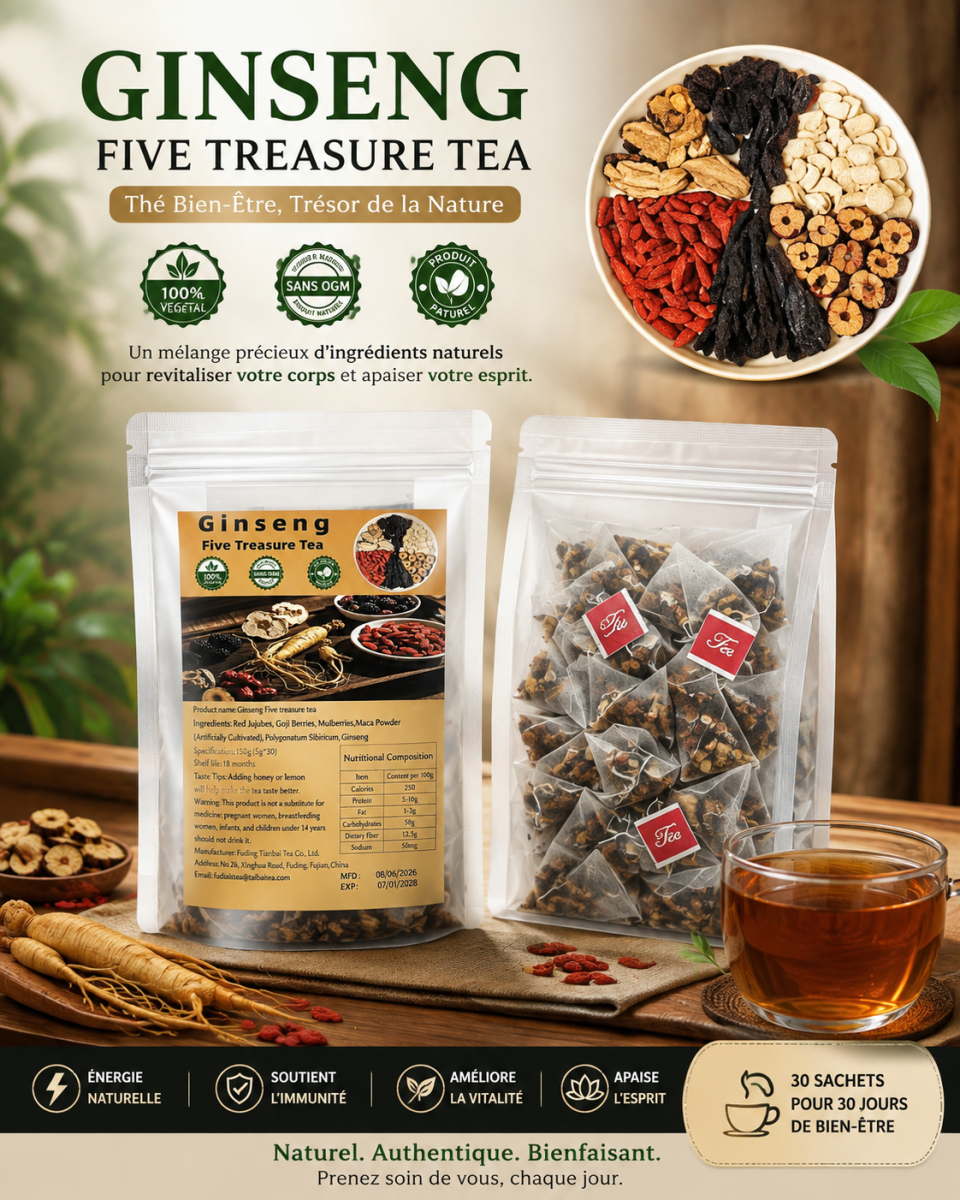 The au saveur de 5 plantes chinois
