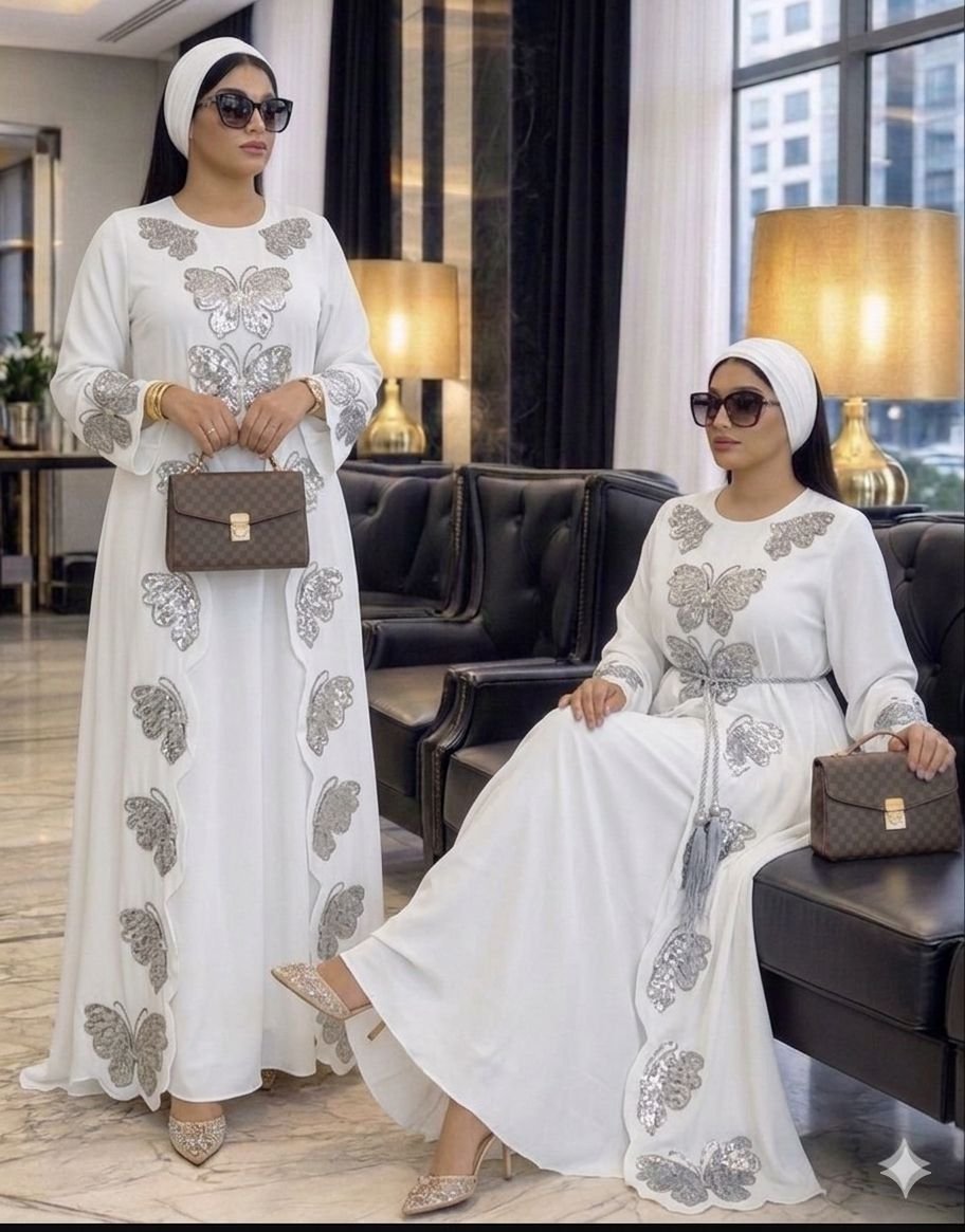 Nouvel arrivage des jolies robes très longue avec foulard* 🆕️🥰🥰
