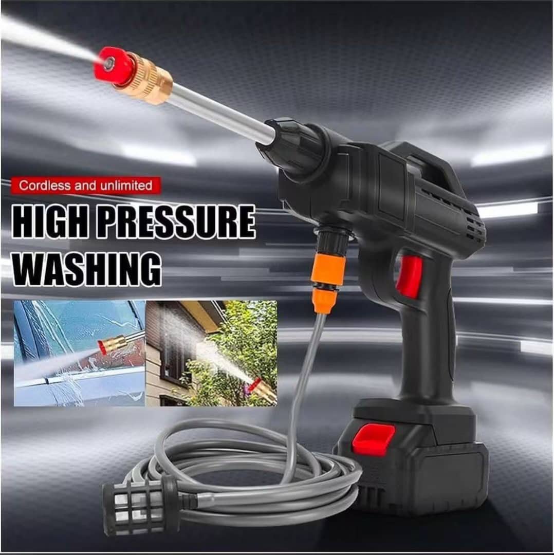 PISTOLET 🔫 DE LAVAGE À HAUTE PRESSION -DOUBLE BATTERIE 🪫