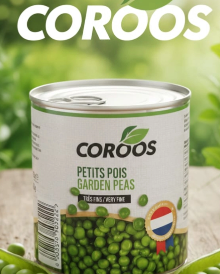 Carton de Petit pois sucré de 12 boîtes