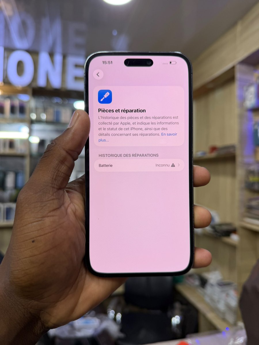 iPhone 📱 14Pro Max 128gb 2SIM Batterie état : 100% impeccable  Aucun défaut très propre ✨👌  *Prix 🏷️ 220.000F*