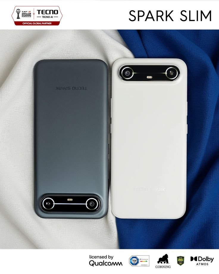 📱 Tecno Spark Slim – Carton original (256 Go)