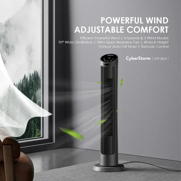 oraimo CyberStorm Ventilateur tour 40 pouces 50 W
